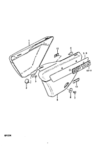 GP125 Обтекатель задний