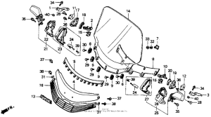GL1500I Windscreen (a / i)