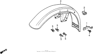 CB650 Переднее крыло