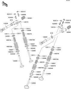 ER500 Клапана