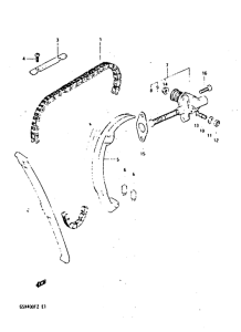 GSX400 Держатель направляющей