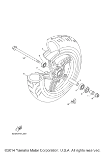 XC155 Переднее колесо