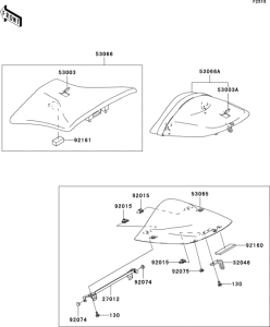 ZX600 Сиденье