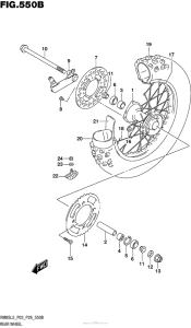 RM85L Rear Wheel (Rm85L5 P28)