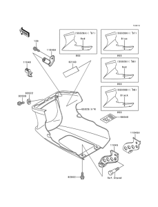 EX500 Капот двигателя нижний