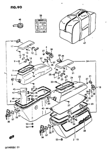 GV1400 Side bag gv1400gdg / gtg