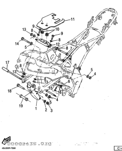 SZR660 Frame . e / g bracket