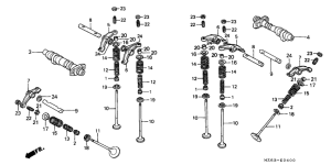 NTV650 Распред вал / клапана