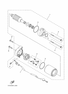 YBR125ED Стартерный мотор