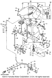 FZR600RL Топливный бак