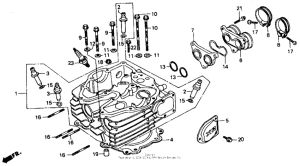 XR600R Cylinder head 85-87