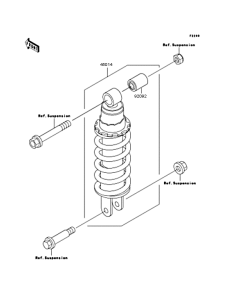 KLE500 Амортизатор