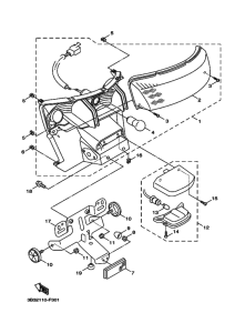 XF50 Taillight unit ass`y