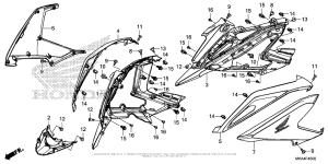 NC700X (DCT) Боковые обтекатели