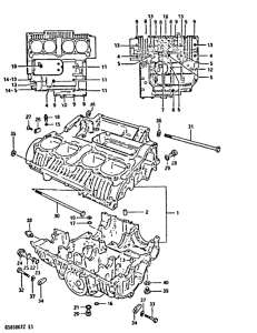 GS650 Картер двигателя