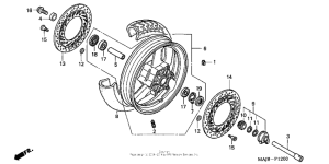 ST1100P Переднее колесо