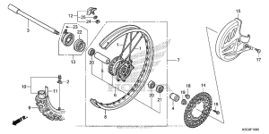  Переднее колесо