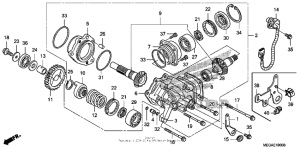 VT750CA Дифференциал