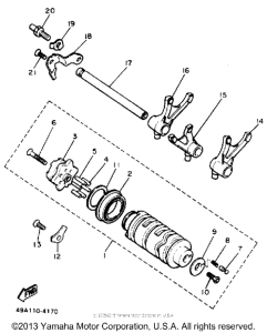 FZ600S Копирный вал