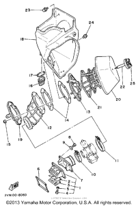 YZ125U Воздушный фильтр