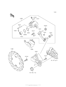 ER650 Задний тормоз