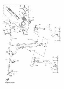 XVS950CU (ABS) フロントマスタシリンダ