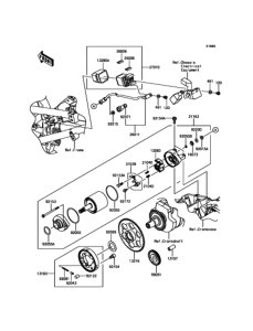 KLE250 スタータモータ