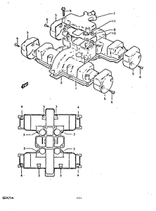 GS425 Крышка головки цилиндров