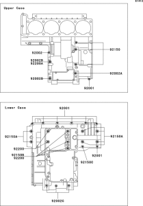 ZG1000 Болты крепления картера