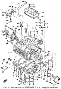 XS750E Картер двигателя