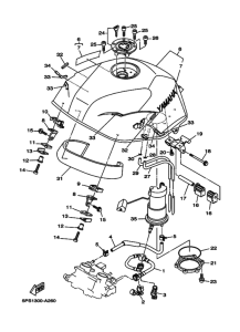 TDM900 Tank fuel