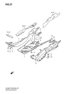 AN400 (ABS) Щиток облицовочный задний