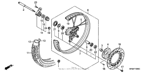 XR650L Переднее колесо