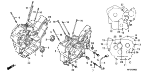 VT750C2 Картер двигателя