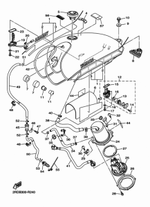 SR400 Топливный бак