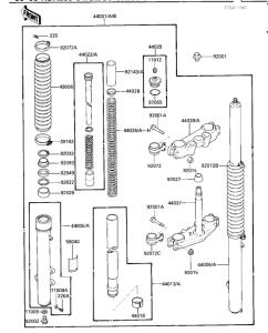  Вилка передней оси