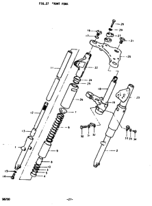 SB200 Вилка передней оси