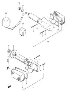DR650 Поворотники