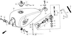 CMX450 Топливный бак