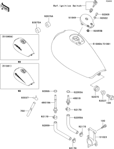 EL250 Топливный бак