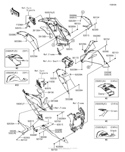 ZX636 Cowling Lowers(Ehf / ehfa)