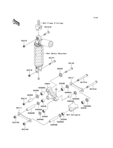 ZX600 Задняя подвеска