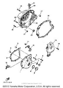XT125K Боковые крышки