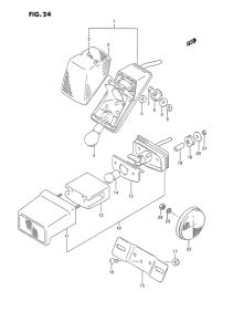DR350 Задний фонарь