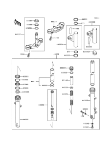 BJ250 Front fork(bj250c-000112-)