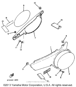 TT250J Side cover - tool