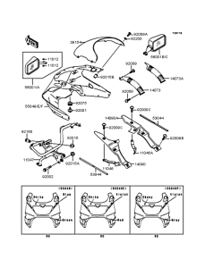 ZX250 カウリング
