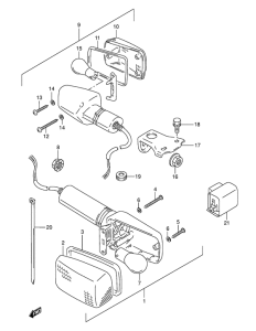DR800 Поворотники