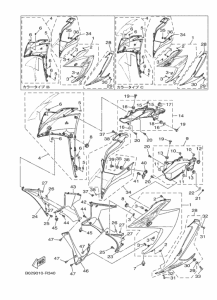 YZF-R3A カウリング 1
