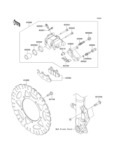 EX300 Передний тормоз
